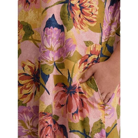 Terra & Sky Women’s Plus Size Swing Dress with Short Sleeves Size 2X - Picture 6 of 12